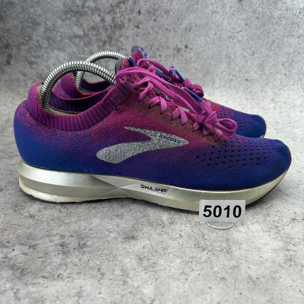 Brooks Levitate 2 Running Shoes Womens 9 Purple Blue DNA AMP 1202791B